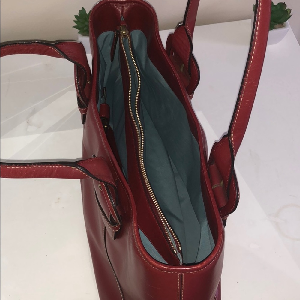 Cole Haan Red Leather Purse - Picture 3 of 6